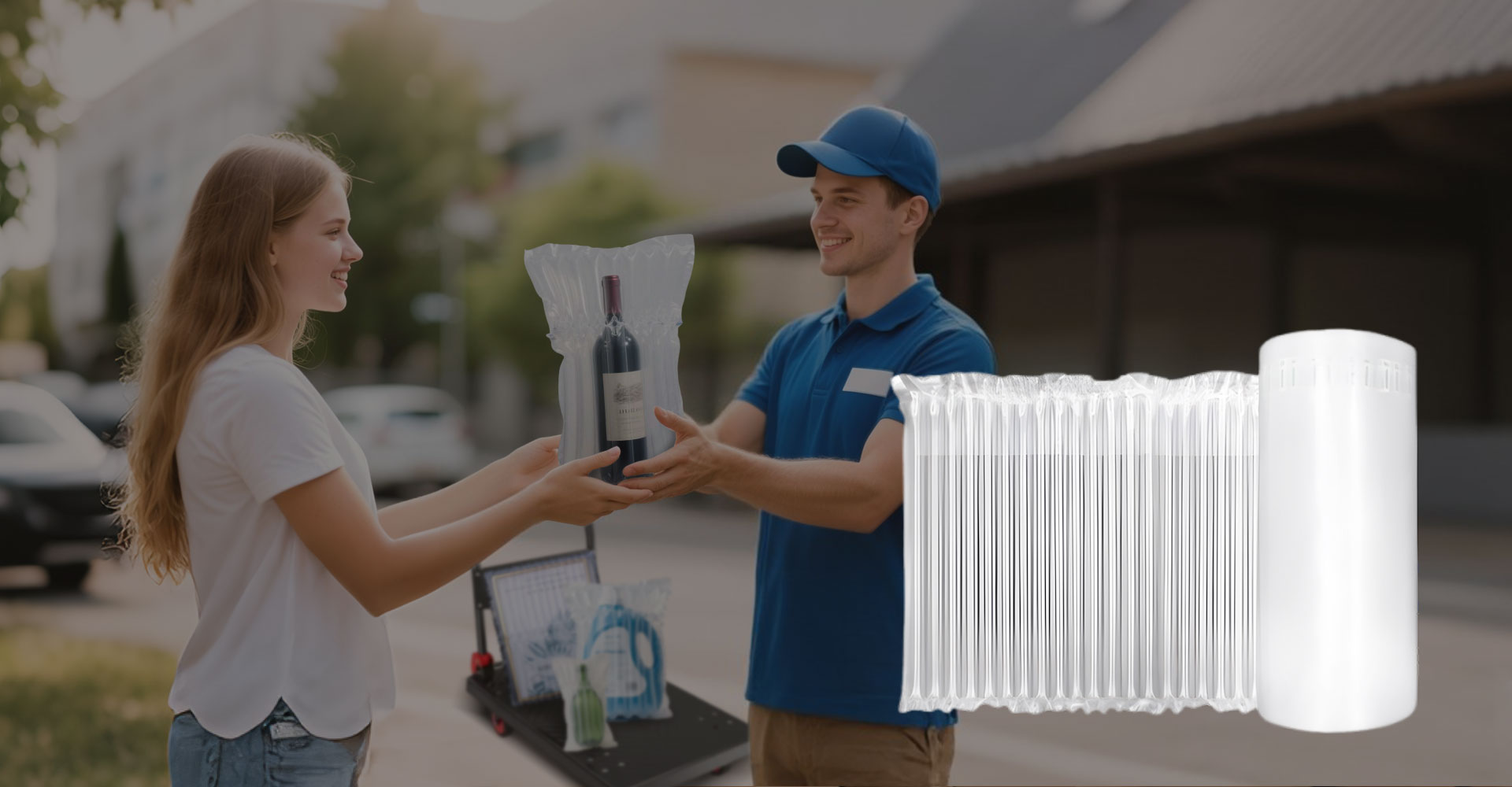 화중의 기둥형 완충 포장  완벽한 배송을 보장합니다